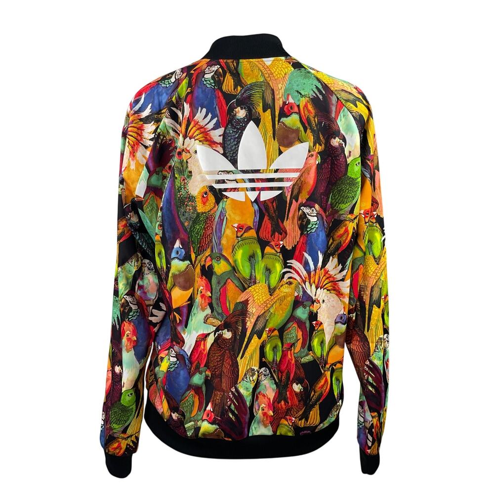 Adidas Originals x Farm Rio Passaredo Multicolor Tropical Bomber Track Jacket L - Picture 3 of 4